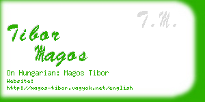 tibor magos business card